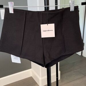 Superdown High Waist Black Micro Shorts NWT XS